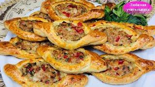 Эта Турецкая Еда нас Покорила! Открытые Пирожки с Мясом в Духовке! / Turkish meat pies Pide
