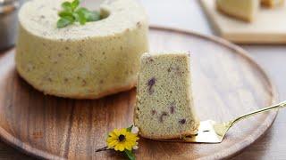 Rice Flour Sweet Potato Chiffon ❤ 粘米粉紫薯戚风蛋糕