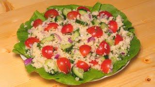 Салат из кускуса с овощами. // Couscous salad with vegetables.
