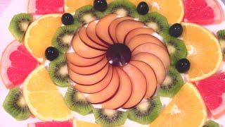 Красивые фруктовые нарезки на праздничный стол ! 5 Фруктовых тарелок на Новый год ! Fruit sliced.