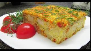 Рыбная запеканка. Запеканка рыбная с овощами. Fish casserole with vegetables - Дар Еда.