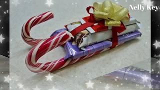 Сани Деда Мороза - сладкий подарок своими руками к Новому году, Рождеству