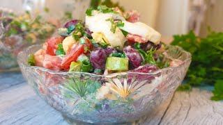 Новый, простой и вкусный САЛАТ за 5 минут! // Свежий, сытный и витаминный салат на скорую руку