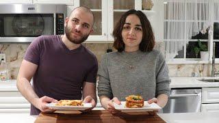 Arnak & Lilyth Make Lasagna Both Ways: Classic & Vegan - Heghineh Cooking Show