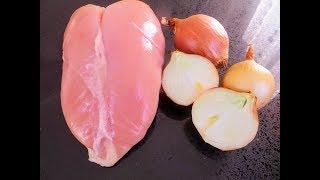 Невероятно вкусная куриная грудка в луковом кляре / Рецепт за 5 минут / Гриль SteakMaster REDMOND