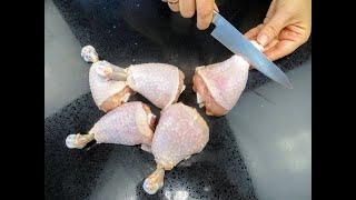 Обрезаем ножки вокруг кости и получаем вкуснейшие бомбочки в глазури / Любимые рецепты из курицы
