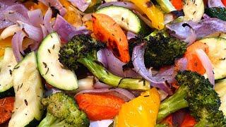 Запечённые овощи в духовке.Почти все делают эти 3 ошибки при приготовлении овощей.Как запекать овощи