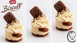 Mini Biscoff Cheesecakes Speculoos Cookie Butter Eggless Stabilized Whipped Cream Topping