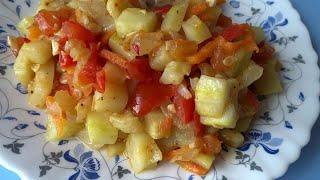 Как Быстро Приготовить Овощное Рагу или Гарнир из Овощей на Сковороде. Рецепт //Vegetable stew