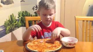 Простые детские рецепты - Пицца. Готовят дети.