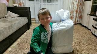 Распаковка товаров из Иваново.  Пледы, детские футболки, полотенца
