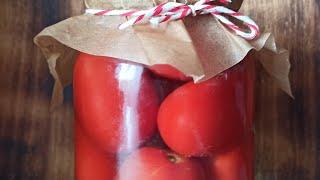 Лучший рецепт маринованных помидор, с малиновым листом и корицей, а рассол – это что-то