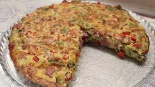 Пирог пицца ВЫРУЧАЙКА  простой рецепт вкусной выпечки !!! / семейные посиделки