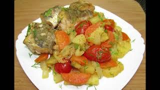 Хек с овощами в духовке просто и вкусно. Hake with vegetables in the oven is simple and tasty