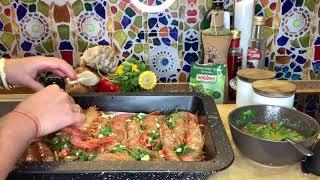 #готовимдома морепродукты по средиземноморски & вегетарианская тарелка. Лосось домашнего посола.