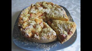 Бисквитный пирог с яблоками (в мультиварке)