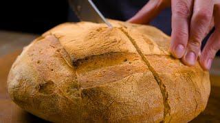 Воздушный хлеб с ХРУСТЯЩЕЙ КОРОЧКОЙ без хлебопечки ❤️ Рецепт в который я влюбилась!