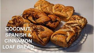 Coconut , Spanish & Cinnamon Loaf Bread | Homemade | Low - fat | Vegan