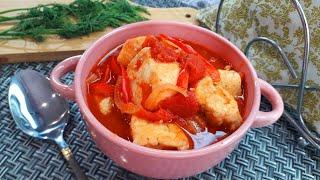 Куриное Филе с Овощами в Томатном Соусе (Приготовление Этого Блюда Отнимет у Вас 30 Минут)