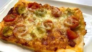 Мини-пиццы из слоеного теста | выпечка | вегетарианский рецепт