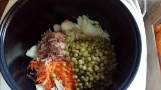 Рецепт для МУЛЬТИВАРКИ: Рис с Тунецом и Овощами / Ganna e Rossana