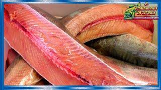 Брюшки, "тёша" лосося холодного копчения, рецепты из рыбы от fisherman dv  27 rus