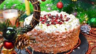 НОВЫЙ СУПЕР РЕЦЕПТ! Рождественский торт без выпечки Столичный.