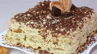 Торт Наполеон / Ленивый Торт Без Выпечки из печенья – Проще Некуда!