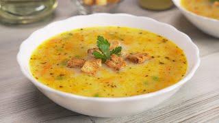 Вкусный суп с плавленым сыром из простых продуктов за 30 минут. Рецепт от Всегда Вкусно!