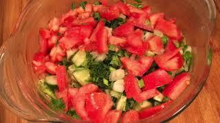Салат из Капусты и Свежих Овощей Рецепт