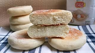 Pan sin horno a la sartén. Bread without oven. Хлеб на сковороде.