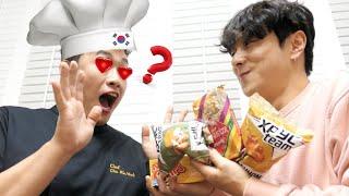 Реакция известного корейского повара, впервые попробовавшего русские сладости! feat. 차민욱