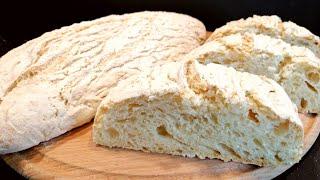 ЧИАБАТТА - хлеб БЕЗ замеса и ЗАМОРОЧЕК! Шикарный ПОСТНЫЙ Рецепт Хлеба