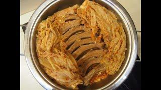 Корейская кухня: Тушёное кимчи или Кимчи чим (김치찜)