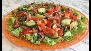 Овощной Салат с Горчичной Заправкой Очень Вкусно, Полезно и Быстро Готовится!!! / Vegetable Salad