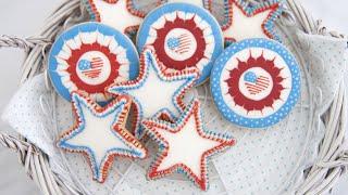 PATRIOTIC STAR COOKIES for 4TH OF JULY
