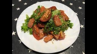Салат с красной рыбой/Вкусный рецепт салата/ПП салат