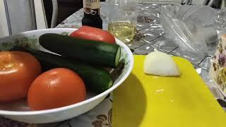 Свежие овощи маринованные в соевом соусе