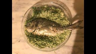 Рыба в соли Проверка рецепта Дорадо #shorts короткое видео