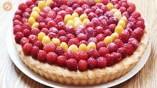 Пирог с творожной начинкой и ягодами 