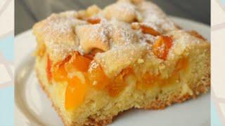 Пирог с абрикосами простой вкусный рецепт. Абрикосовый #пирог