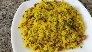 Рецепт завтрака по индийский/  Рисовая  Хлопья: Поха/ Poha 