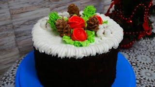 Торт ШВАРЦВАЛЬД разрез торта Украшение торта белково заварным кремом Шоколадный торт рецепт