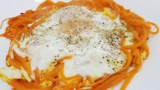Яичница с тыквой/Блюда из тыквы/Fried eggs with pumpkin / Pumpkin dishes