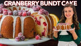 Cranberry BUNDT CAKE (Easy Cranberry Orange Cake)