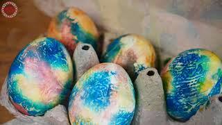 Как Оригинально и очень быстро покрасить яйца на Пасху 2021! Праздничное меню 2021! Happy Easter!