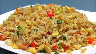 Жареный рис с овощами и яйцом ☆ Как приготовить жареный рис вкусно ☆ Рис с овощами на сковороде