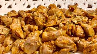 Пилешки воденички в масло - крехки, нежни, невероятно вкусни късчета / Куриные желудочки в масле