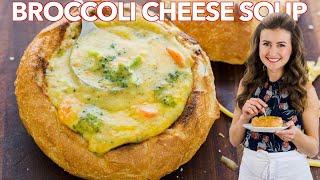 Easy BROCCOLI CHEESE SOUP Recipe | PANERA Broccoli cheddar soup copycat