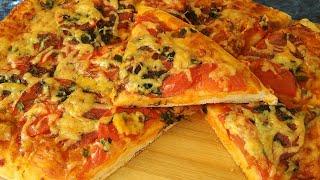 Пицца✨Простой рецепт вкусной домашней пиццы 